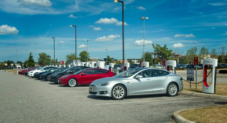 Lifecycle analyses of electric cars show that they produce much lower emissions over time than combustion-engine vehicles.Robert Knopes/UCG/Universal Images Group via Getty Images