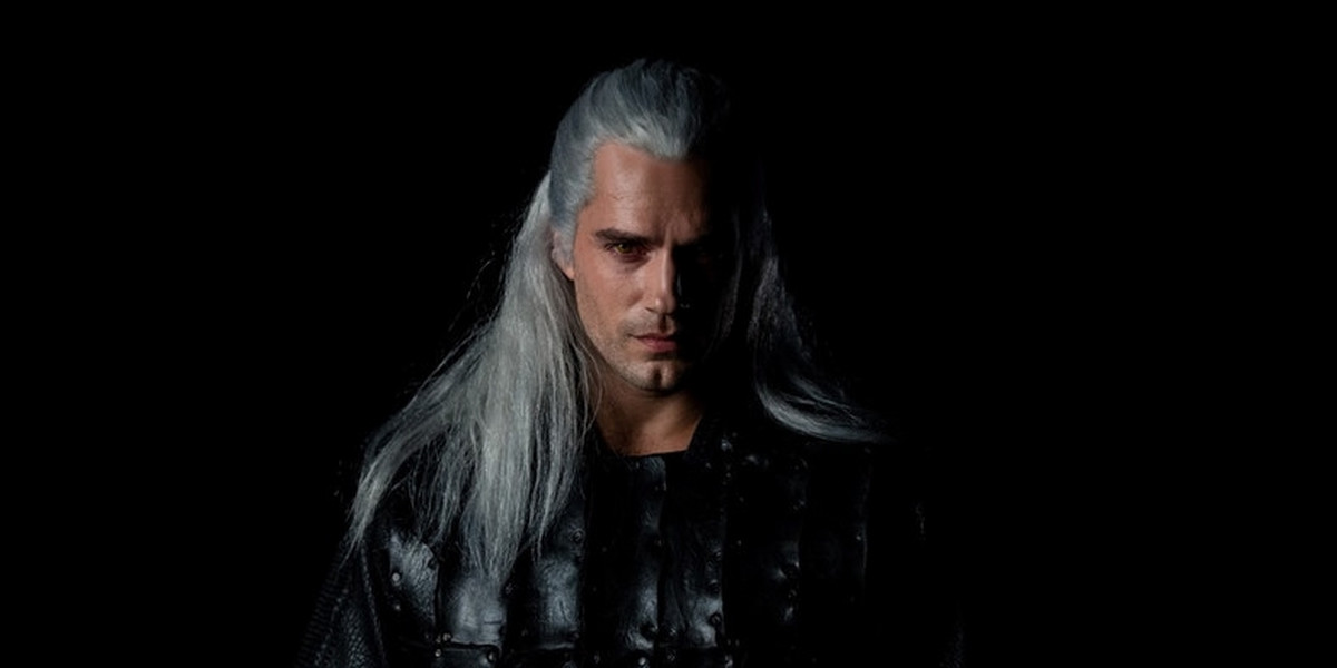 Henry Cavill  jako wiedźmin Geralt z Rivii.