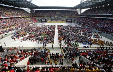 GERMANY-POPE-WYD-PILGRIMS-OPENING MASS