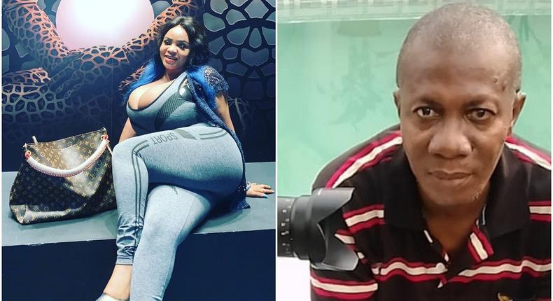 Actress Cossy Orjiakor and movie produce Chico Ejiro [Instagram/CossyBarbie] [Channels]