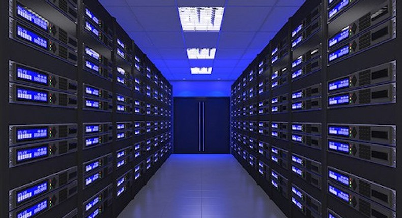 Web hosting server room