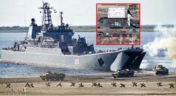 Rosjanie budują okręt desantowy "Iwan Rogow" dla Floty Czarnomorskiej. W sieci pojawiły się zdjęcia