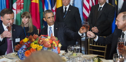 Prezydent Duda pił z wielkimi