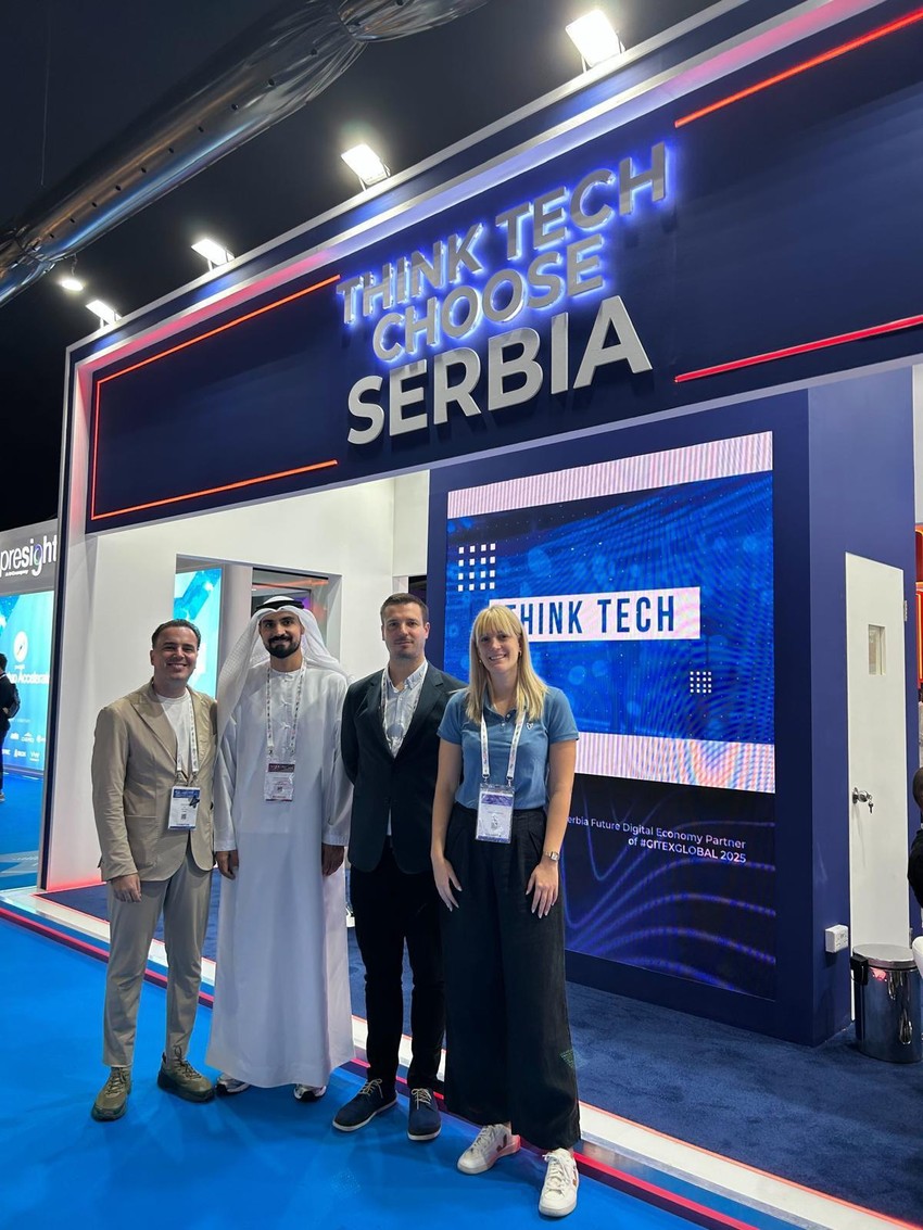 Ivan Kadić, CEO i suosnivač Reputea, Khalifa Alhammadi, Direktor za strateška partnerstva Cyber e71, Simon Reiniche, Program Menadžer Cyber e71, Neda Trifunovic, COO Reputea