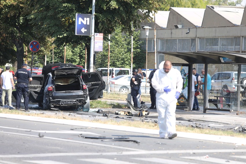 Automobil u kojem je Strahinja bio sa devojkom