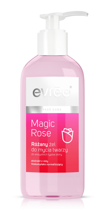EVREE_różany żel do mycia twarzy Magic Rose