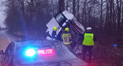 Tragedia pod Pruszczem Gdańskim. Kierowca zginął, próbując uniknąć wypadku