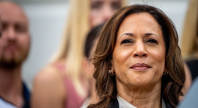 Vice President Kamala Harris could potentially boost her fellow California Democrats on the ballot should she become the party's presidential nominee.Andrew Harnik/Getty Images