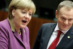 Donald Tusk i Angela Merkel 