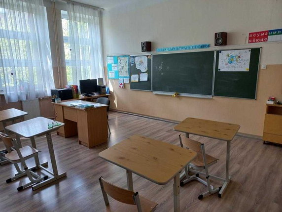 Klasa w rosyjskiej szkole przy ambasadzie Rosji