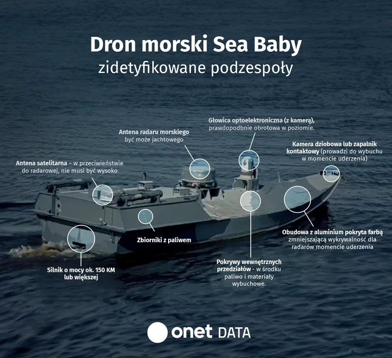 "Sea Baby" — zidentyfikowane podzespoły.