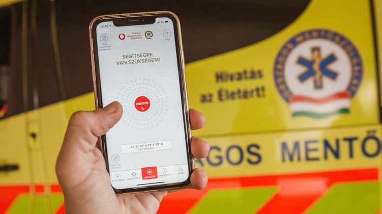 rosszul lett ÉletMentő alkalmazás vészjelző