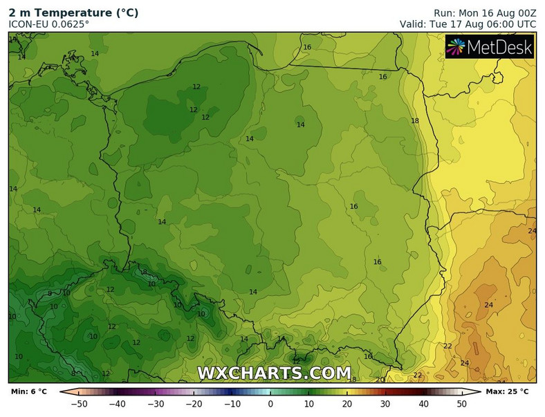 Do wtorkowego poranka prawie cała Polska dostanie się już pod wpływ chłodnego powietrza