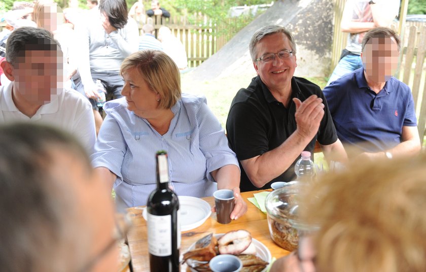 Prezydent Bronisław Komorowski z żoną Anną