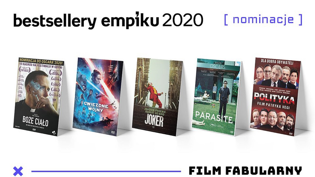 Bestsellery Empiku 2020. Lista nominowanych w kategorii film