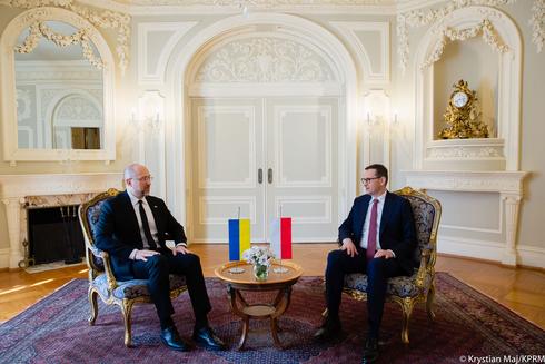 Premierzy Ukrainy i Polski:  Denys Szmyhal i Mateusz Morawiecki / zdj. KPRM