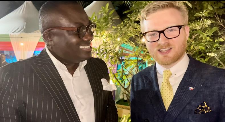 EIB CEO, Bola Ray and Deputy Czech Republic Ambassador to Ghana H.E Matej Denk.