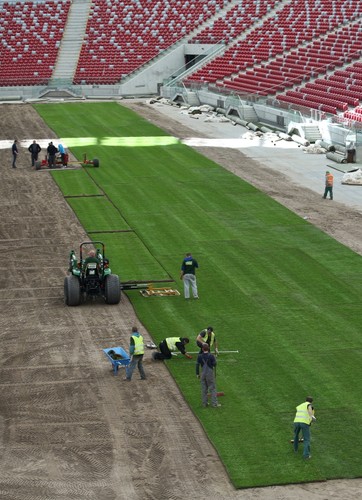Układają trawę na Stadionie Narodowym. Czy znów grozi nam kompromitacja na oczach świata?