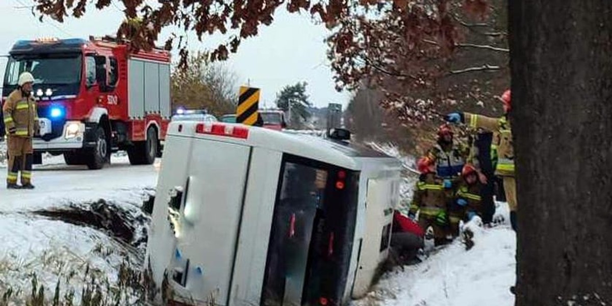 Wypadek uczniów na Podkarpaciu. 