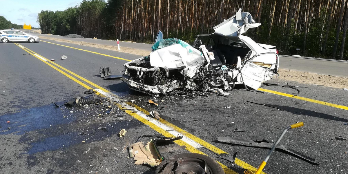 Wypadek w województwie lubuskim