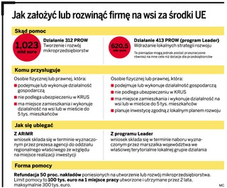 Na wsi nie powstają firmy. Możemy stracić nawet 4 mld zł dotacji z UE
