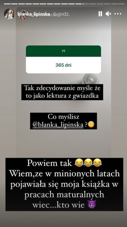 Oliwia Bieniuk o lekturach na maturę z języka polskiego