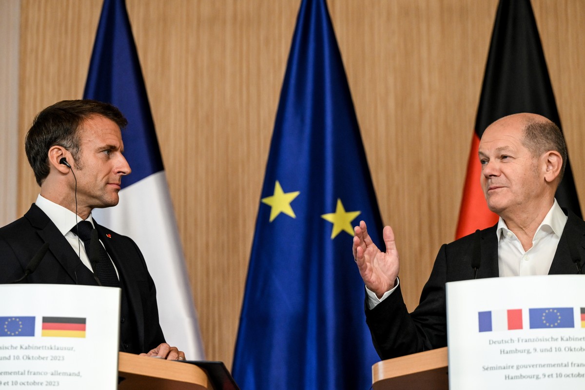 Emmanuel Macron i Olaf Scholz