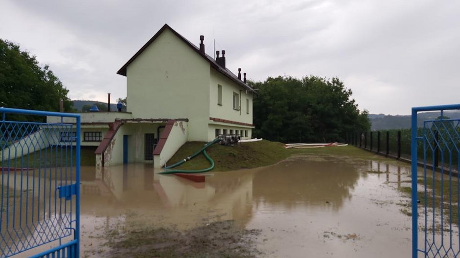 Zniszczenia w gminie Czchów po ulewie