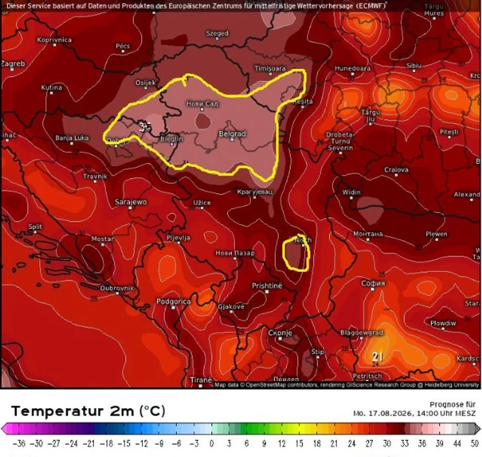 Do ponedeljka sve toplije, lokalno oko 35 stepeni