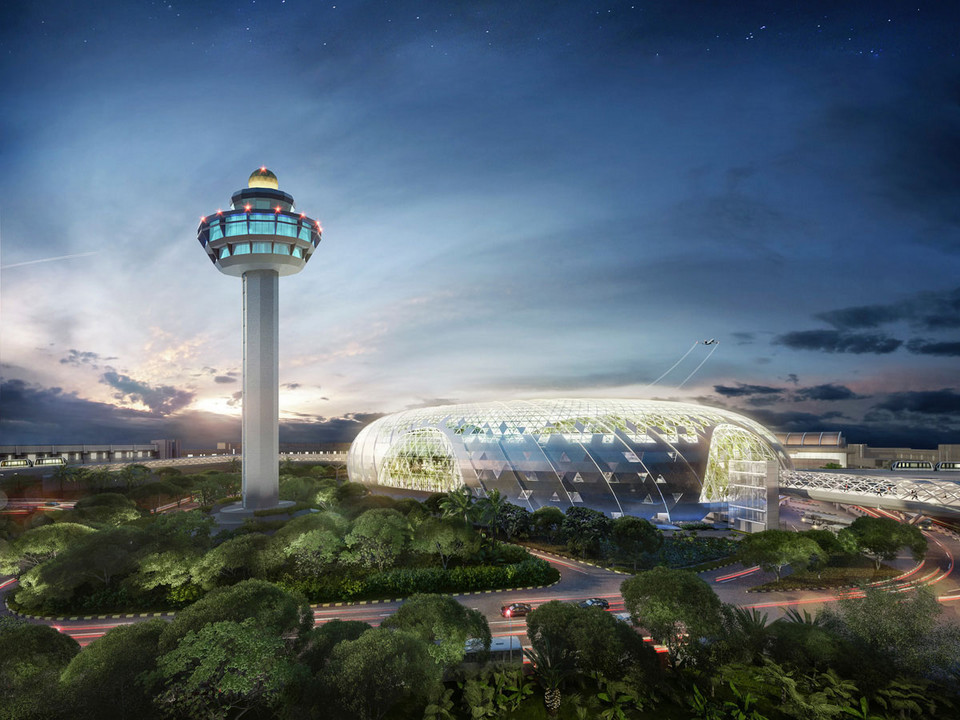 Lotnisko Changi w Singapurze,  projekt centrum handlowego "Jewel"
