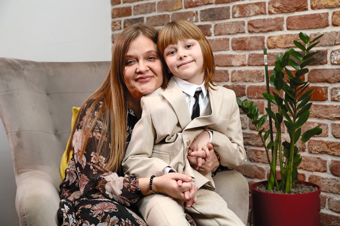 Maja Kovačević sa sinom Jovanom