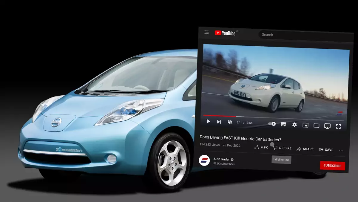 Nissan Leaf w dość specyficznych warunkach przejechał zaledwie 35 km