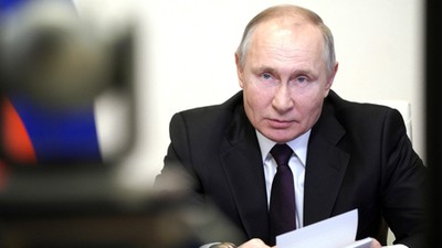 Władimir Putin i orędzie do narodu 2021 