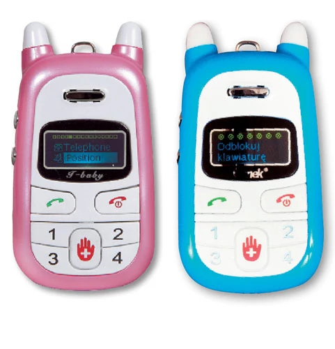 Fonek A88 (po prawej) dostępny jest również w wersji różowej. Poza logotypem nie różni się niczym od przetestowanego modelu Asmetronic Cally A88 (po lewej)