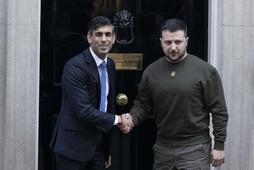 Rishi Sunak i Wołodymyr Zełenski w Londynie na Downing Street 10