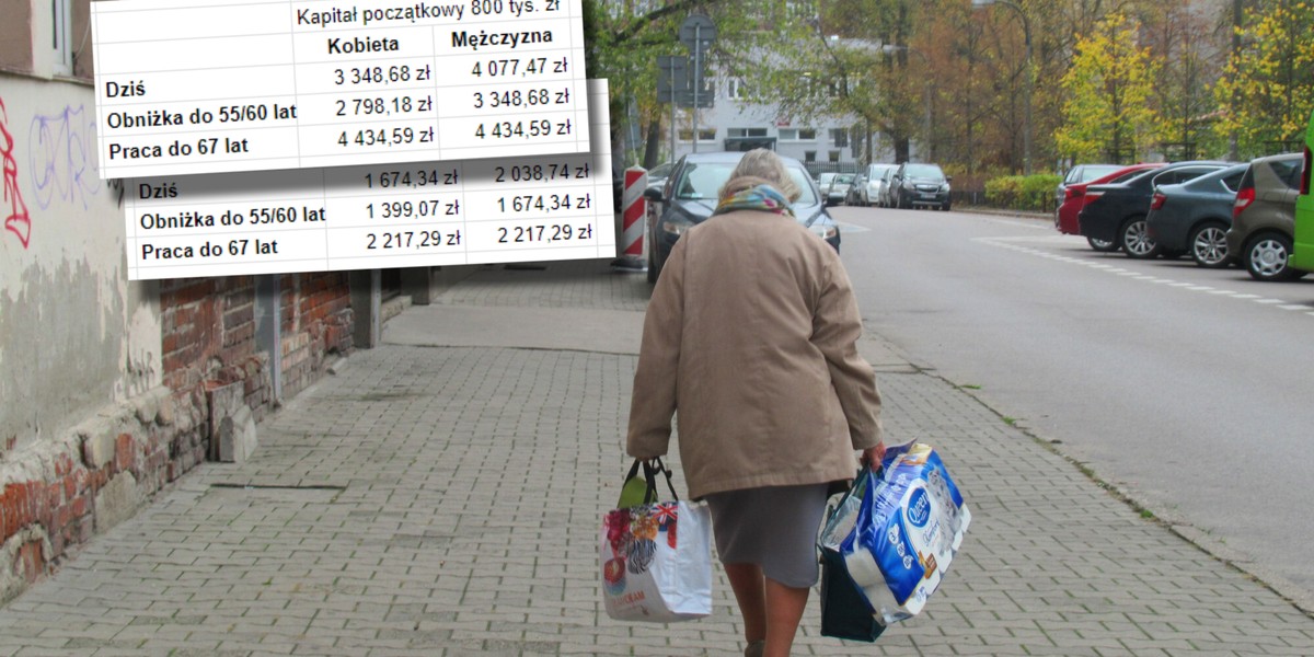 Im krótsza praca tym niższe emerytury. Tej zasady nie da się "obejść".