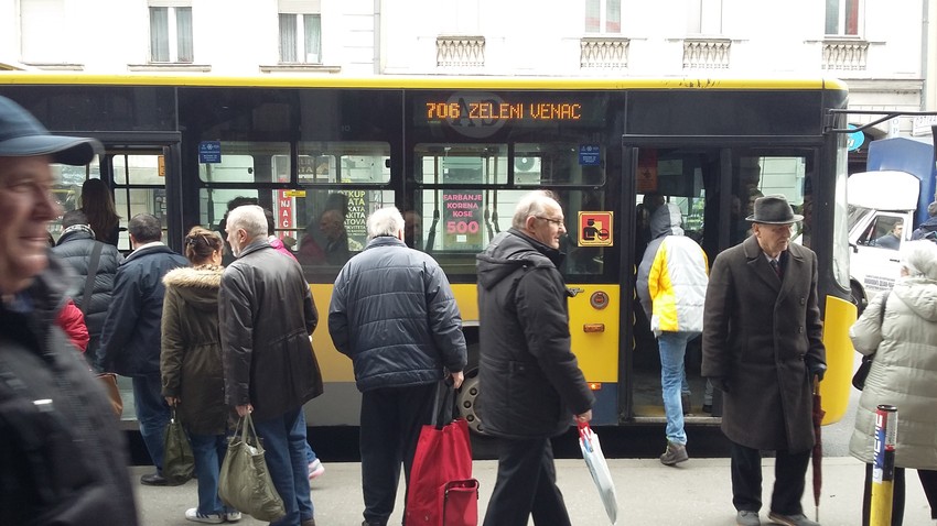 Stanica kod Robne kuće veoma je prometna