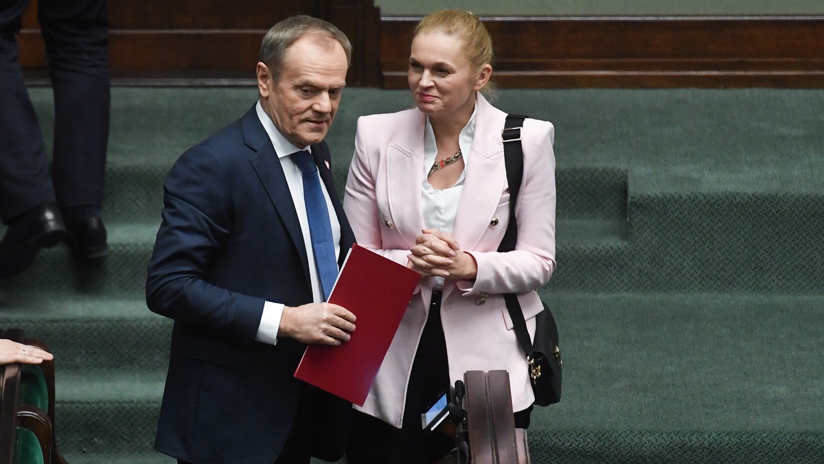 Donald Tusk i Barbara Nowacka