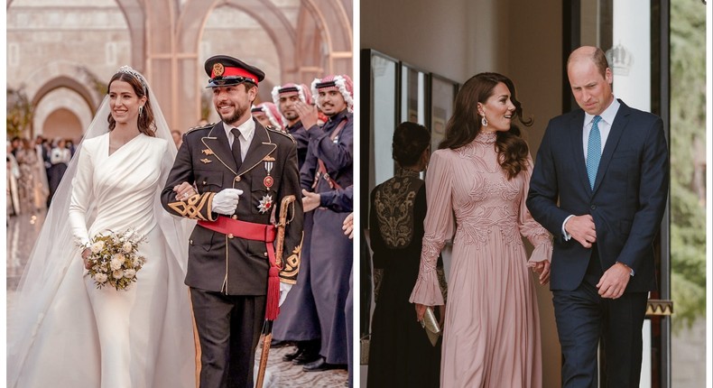 The Prince and Princess of Wales attended the Crown Prince of Jordan and Princess Rajwa's royal wedding on June 1, 2023.Royal Hashemite Court/Anadolu Agency via Getty Images, REUTERS