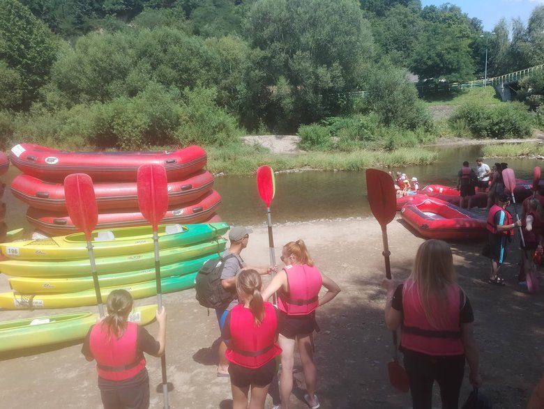 Spływ pontonowy w Bardzie