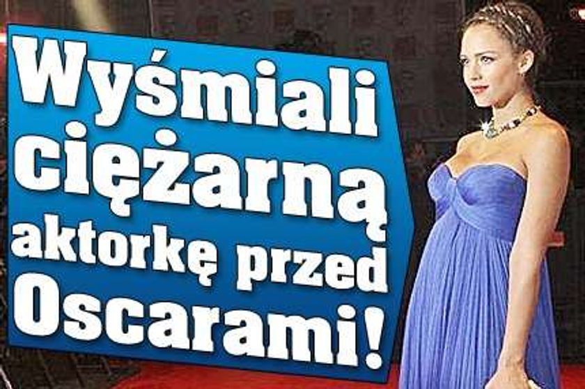 Wyśmiali ciężarną aktorkę przed Oscarami!