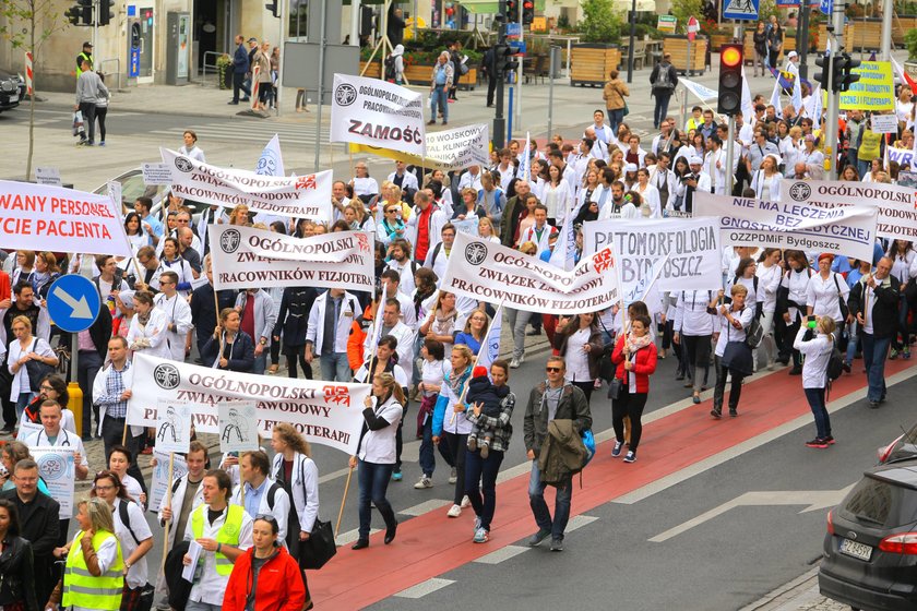 Protest w Warszawie