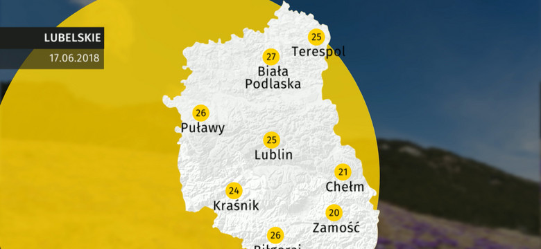 Prognoza pogody dla woj. lubelskiego - 17.06