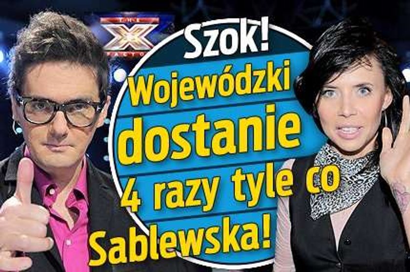 Szok! Wojewódzki dostanie 4 razy tyle co Sablewska!