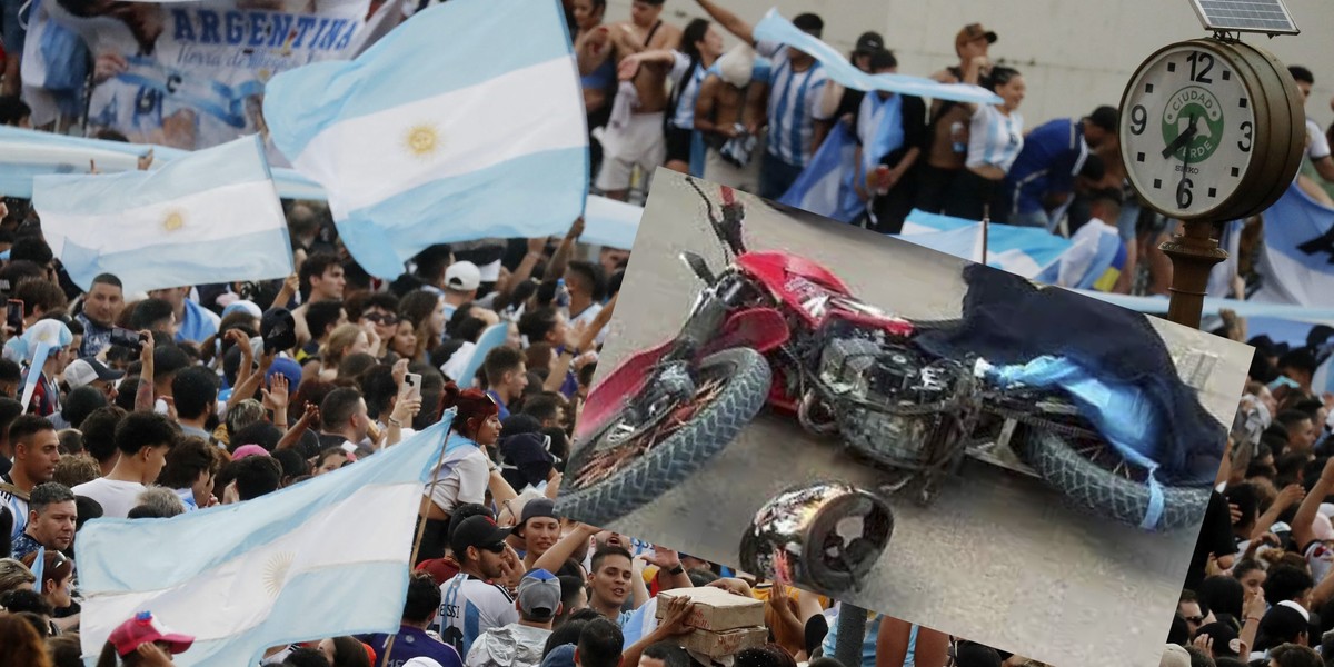 22-letni Sebastian Oscar Maciel zmarł po tym, jak udusił się argentyńską flagą. 