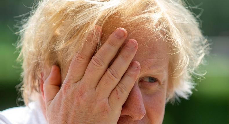 Boris Johnson facepalm