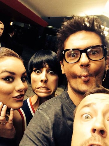 Kuba Wojewódzki z kolegami z programu 'X Factor'