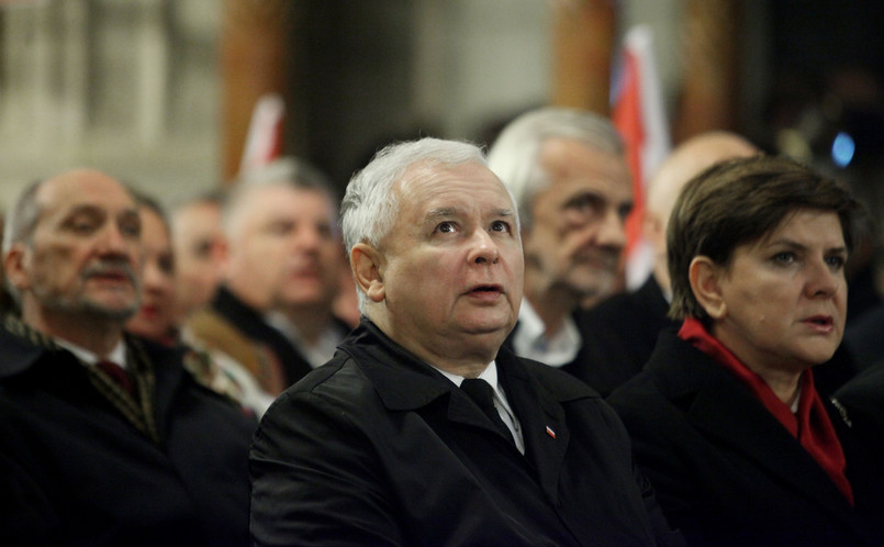 Jarosław Kaczyński wśród polityków PiS