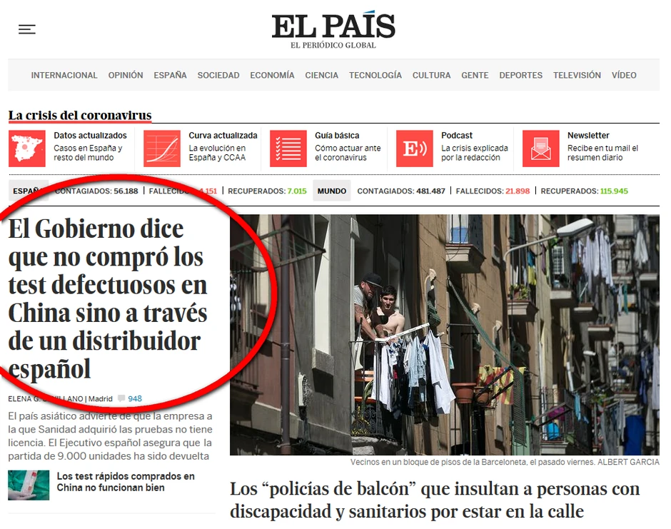 Naslovna strana "El Paisa"