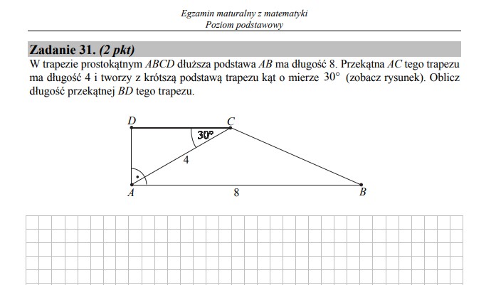 Matura z matematyki - poziom podstawowy